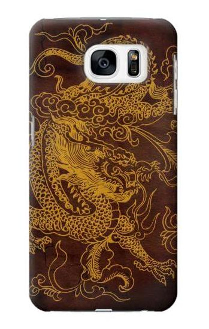 W2911 Chinese Dragon Hard Case and Leather Flip Case For Samsung Galaxy S7