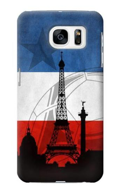 W2980 France Football Soccer Euro 2016 Hard Case and Leather Flip Case For Samsung Galaxy S7