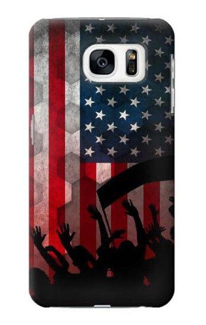 W2989 USA America Soccer Copa 2016 Hard Case and Leather Flip Case For Samsung Galaxy S7