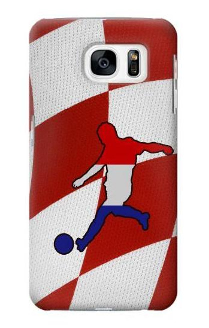 W2993 Croatia Football Soccer Euro 2016 Hard Case and Leather Flip Case For Samsung Galaxy S7