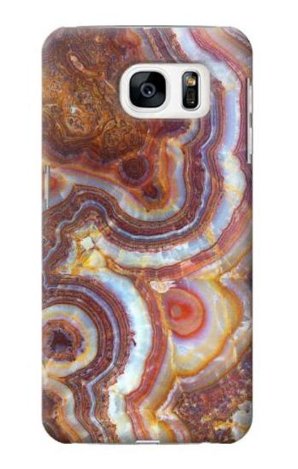 W3034 Colored Marble Texture Printed Hard Case and Leather Flip Case For Samsung Galaxy S7