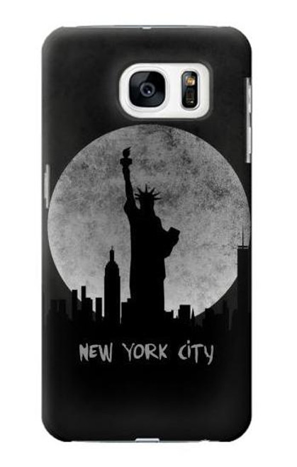 W3097 New York City Hard Case and Leather Flip Case For Samsung Galaxy S7