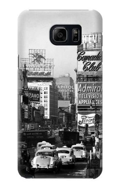 W0182 Old New York Vintage Hard Case and Leather Flip Case For Samsung Galaxy S6 Edge Plus