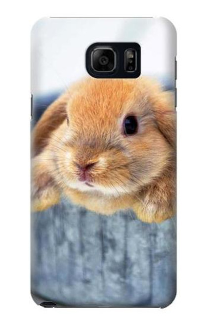 W0242 Cute Rabbit Hard Case and Leather Flip Case For Samsung Galaxy S6 Edge Plus