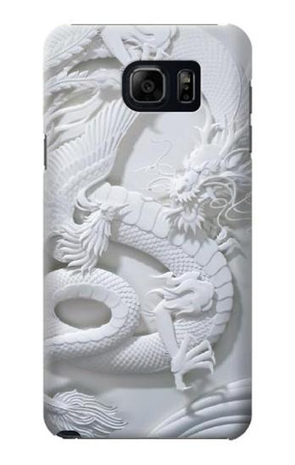 W0386 Dragon Carving Hard Case and Leather Flip Case For Samsung Galaxy S6 Edge Plus