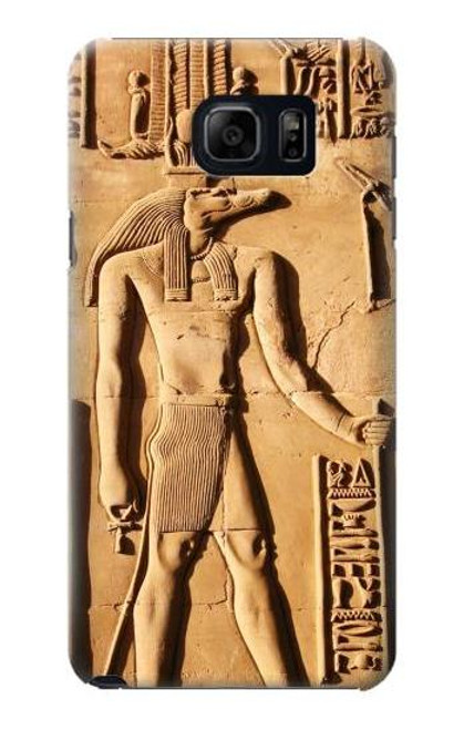 W0391 Egyptian Sobek Hard Case and Leather Flip Case For Samsung Galaxy S6 Edge Plus