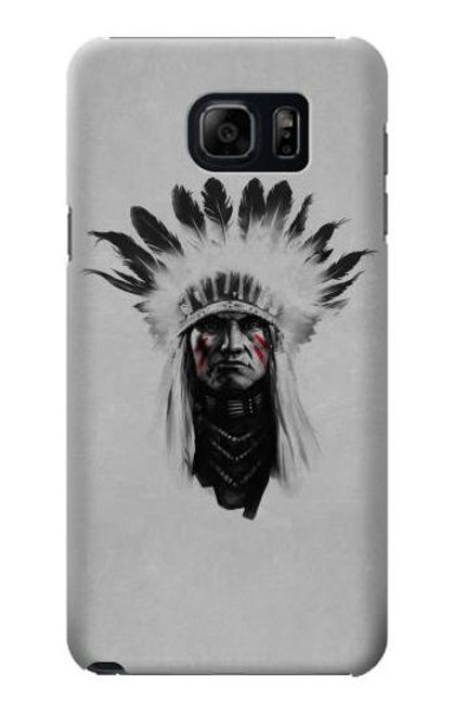 W0451 Indian Chief Hard Case and Leather Flip Case For Samsung Galaxy S6 Edge Plus