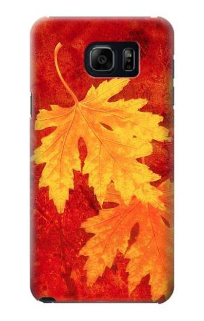 W0479 Maple Leaf Hard Case and Leather Flip Case For Samsung Galaxy S6 Edge Plus