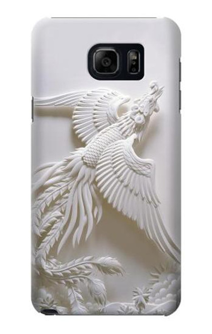 W0516 Phoenix Carving Hard Case and Leather Flip Case For Samsung Galaxy S6 Edge Plus