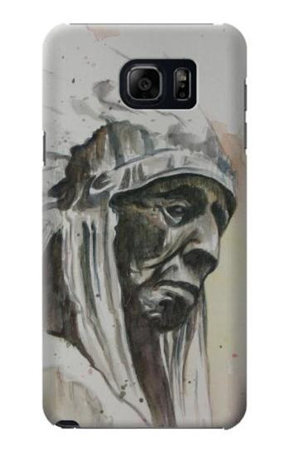 W0792 Indian Chief Hard Case and Leather Flip Case For Samsung Galaxy S6 Edge Plus