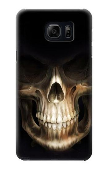 W1107 Skull Face Grim Reaper Hard Case and Leather Flip Case For Samsung Galaxy S6 Edge Plus