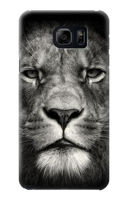 W1352 Lion Face Hard Case and Leather Flip Case For Samsung Galaxy S6 Edge Plus