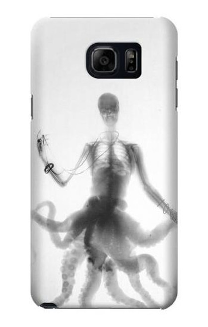 W1432 Skull Octopus X-ray Hard Case and Leather Flip Case For Samsung Galaxy S6 Edge Plus