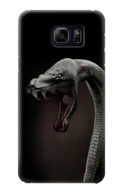 W1597 Black Mamba Snake Hard Case and Leather Flip Case For Samsung Galaxy S6 Edge Plus