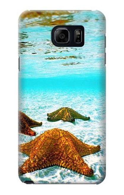 W1679 Starfish Sea Beach Hard Case and Leather Flip Case For Samsung Galaxy S6 Edge Plus