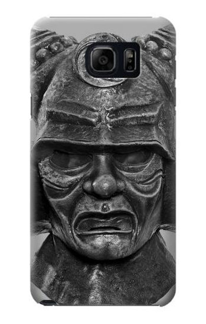 W1827 Japan Samurai Helmet Hard Case and Leather Flip Case For Samsung Galaxy S6 Edge Plus