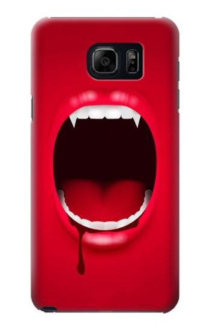 W2103 Vampire Mouth Hard Case and Leather Flip Case For Samsung Galaxy S6 Edge Plus