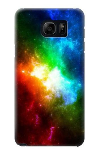 W2312 Colorful Rainbow Space Galaxy Hard Case and Leather Flip Case For Samsung Galaxy S6 Edge Plus