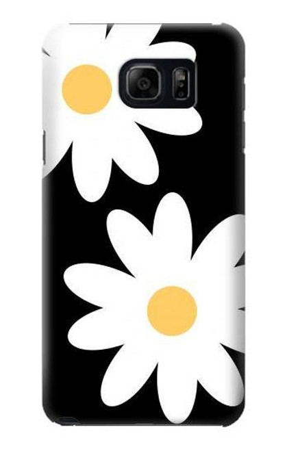 W2315 Daisy White Flowers Hard Case and Leather Flip Case For Samsung Galaxy S6 Edge Plus