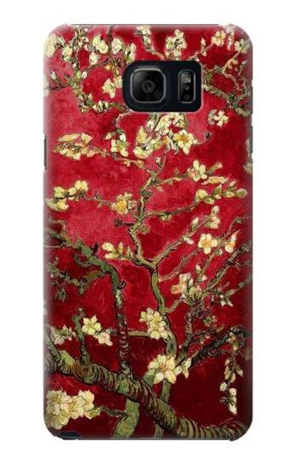 W2414 Red Blossoming Almond Tree Van Gogh Hard Case and Leather Flip Case For Samsung Galaxy S6 Edge Plus