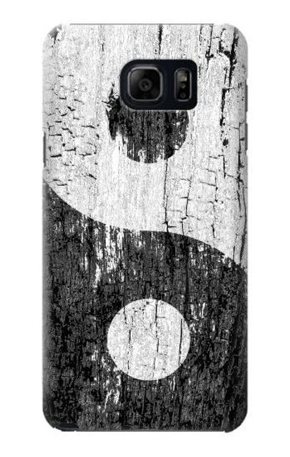 W2489 Yin Yang Wood Graphic Printed Hard Case and Leather Flip Case For Samsung Galaxy S6 Edge Plus