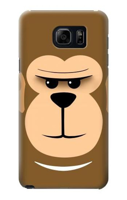 W2721 Cute Grumpy Monkey Cartoon Hard Case and Leather Flip Case For Samsung Galaxy S6 Edge Plus