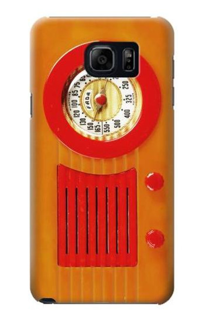 W2780 Vintage Orange Bakelite Radio Hard Case and Leather Flip Case For Samsung Galaxy S6 Edge Plus