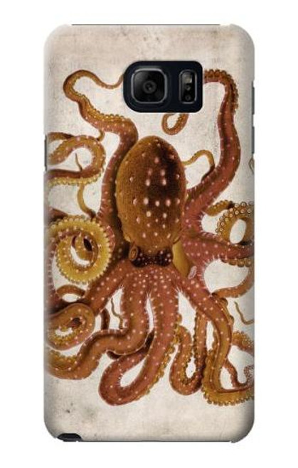 W2801 Vintage Octopus Hard Case and Leather Flip Case For Samsung Galaxy S6 Edge Plus