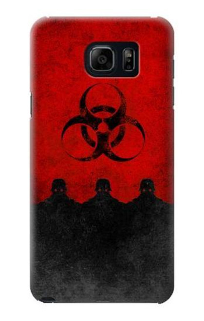 W2917 Biohazards Virus Red Alert Hard Case and Leather Flip Case For Samsung Galaxy S6 Edge Plus