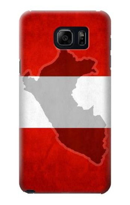 W3018 Peru Flag Hard Case and Leather Flip Case For Samsung Galaxy S6 Edge Plus