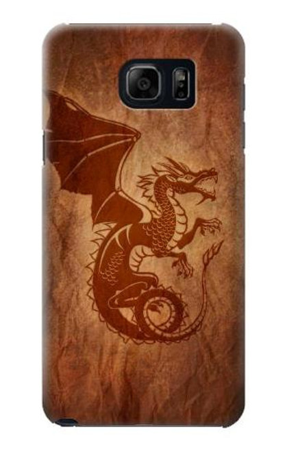 W3086 Red Dragon Tattoo Hard Case and Leather Flip Case For Samsung Galaxy S6 Edge Plus