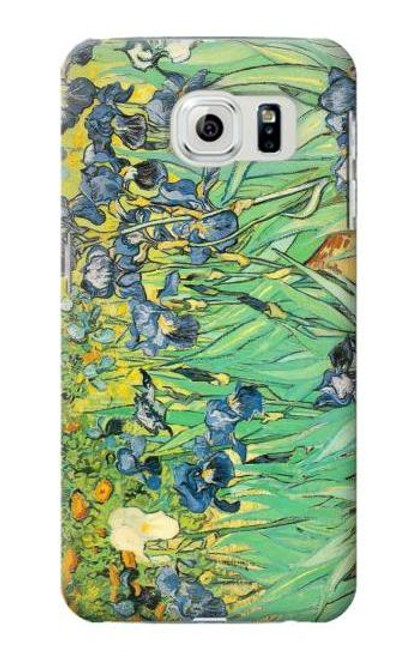 W0210 Van Gogh Irises Hard Case and Leather Flip Case For Samsung Galaxy S6 Edge