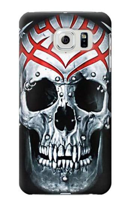 W0223 Vampire Skull Tattoo Hard Case and Leather Flip Case For Samsung Galaxy S6 Edge