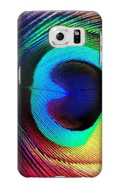 W0511 Peacock Hard Case and Leather Flip Case For Samsung Galaxy S6 Edge