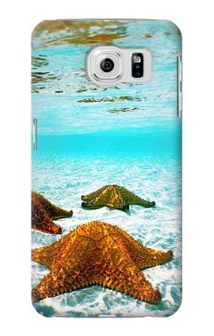 W1679 Starfish Sea Beach Hard Case and Leather Flip Case For Samsung Galaxy S6 Edge