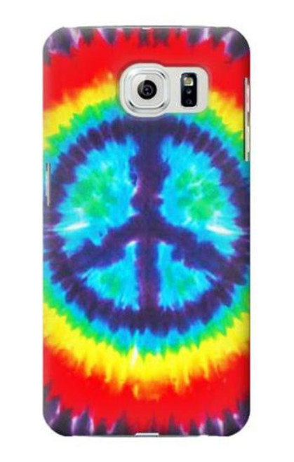 W1870 Tie Dye Peace Hard Case and Leather Flip Case For Samsung Galaxy S6 Edge