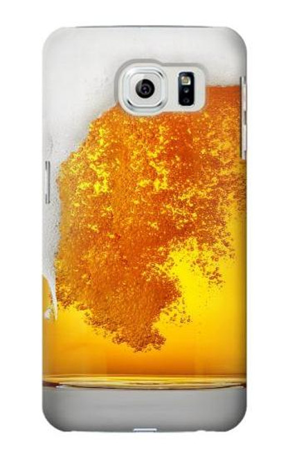 W2391 Beer Glass Hard Case and Leather Flip Case For Samsung Galaxy S6 Edge