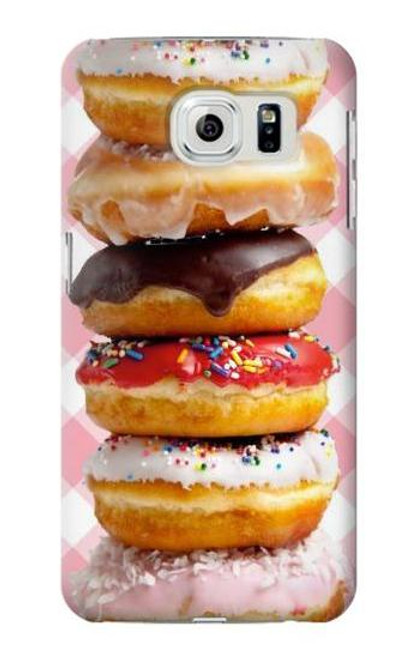 W2431 Fancy Sweet Donuts Hard Case and Leather Flip Case For Samsung Galaxy S6 Edge