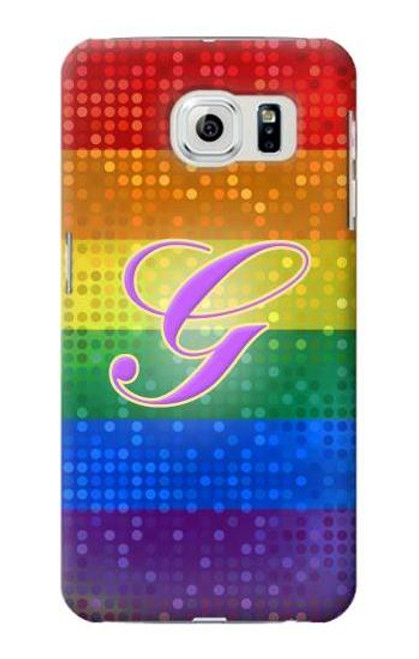 W2899 Rainbow LGBT Gay Pride Flag Hard Case and Leather Flip Case For Samsung Galaxy S6 Edge
