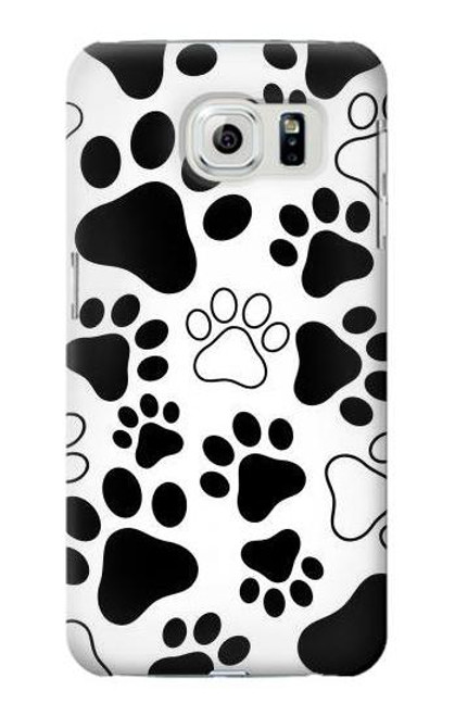 W2904 Dog Paw Prints Hard Case and Leather Flip Case For Samsung Galaxy S6 Edge