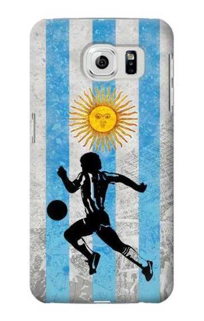 W2977 Argentina Football Soccer Copa 2016 Hard Case and Leather Flip Case For Samsung Galaxy S6 Edge