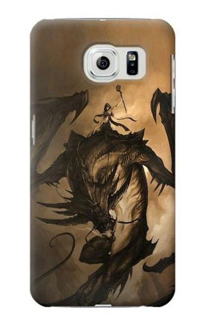 W0388 Dragon Rider Hard Case and Leather Flip Case For Samsung Galaxy S6