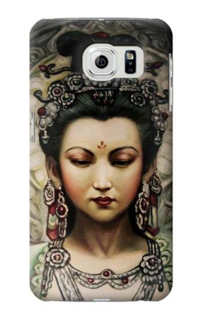 W0681 Guan Yin Hard Case and Leather Flip Case For Samsung Galaxy S6