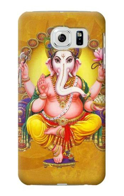 W0896 Lord Ganesh Hindu God Hard Case and Leather Flip Case For Samsung Galaxy S6