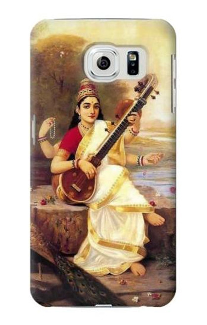 W1420 Saraswati Hindu Goddess Hard Case and Leather Flip Case For Samsung Galaxy S6