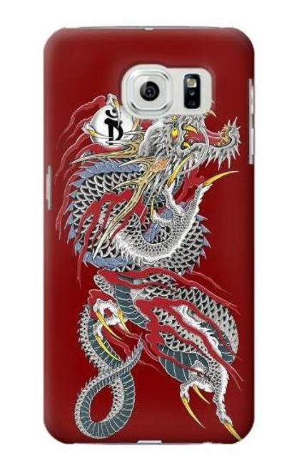 W2104 Yakuza Dragon Tattoo Hard Case and Leather Flip Case For Samsung Galaxy S6