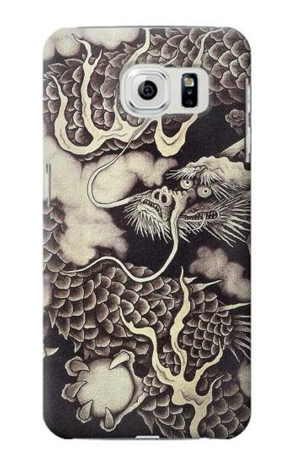 W2719 Japan Painting Dragon Hard Case and Leather Flip Case For Samsung Galaxy S6