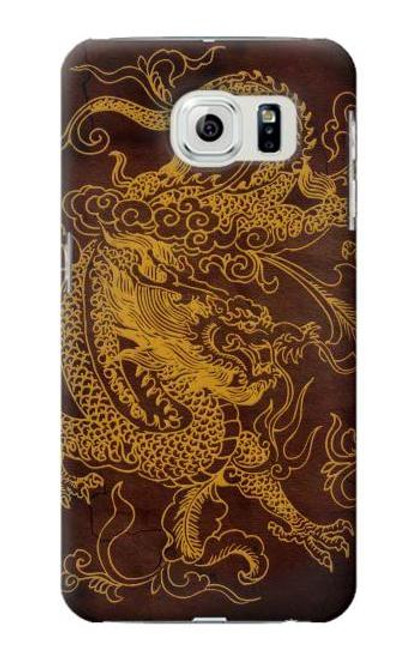 W2911 Chinese Dragon Hard Case and Leather Flip Case For Samsung Galaxy S6