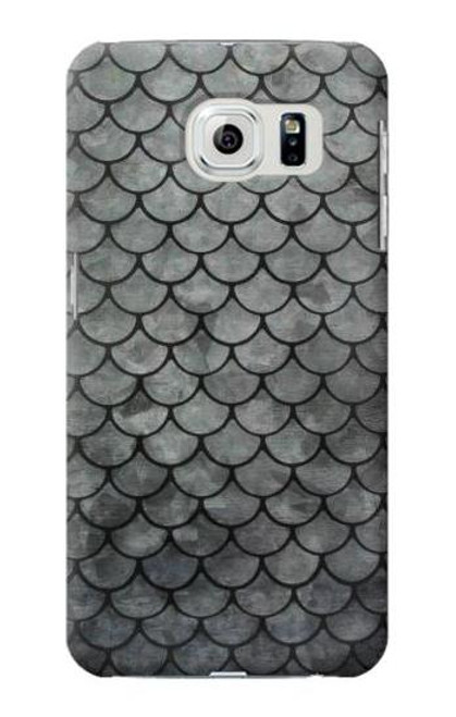 W2950 Silver Fish Scale Hard Case and Leather Flip Case For Samsung Galaxy S6