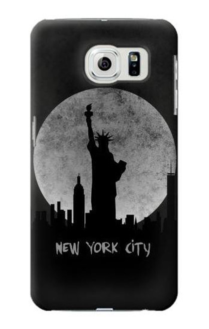 W3097 New York City Hard Case and Leather Flip Case For Samsung Galaxy S6